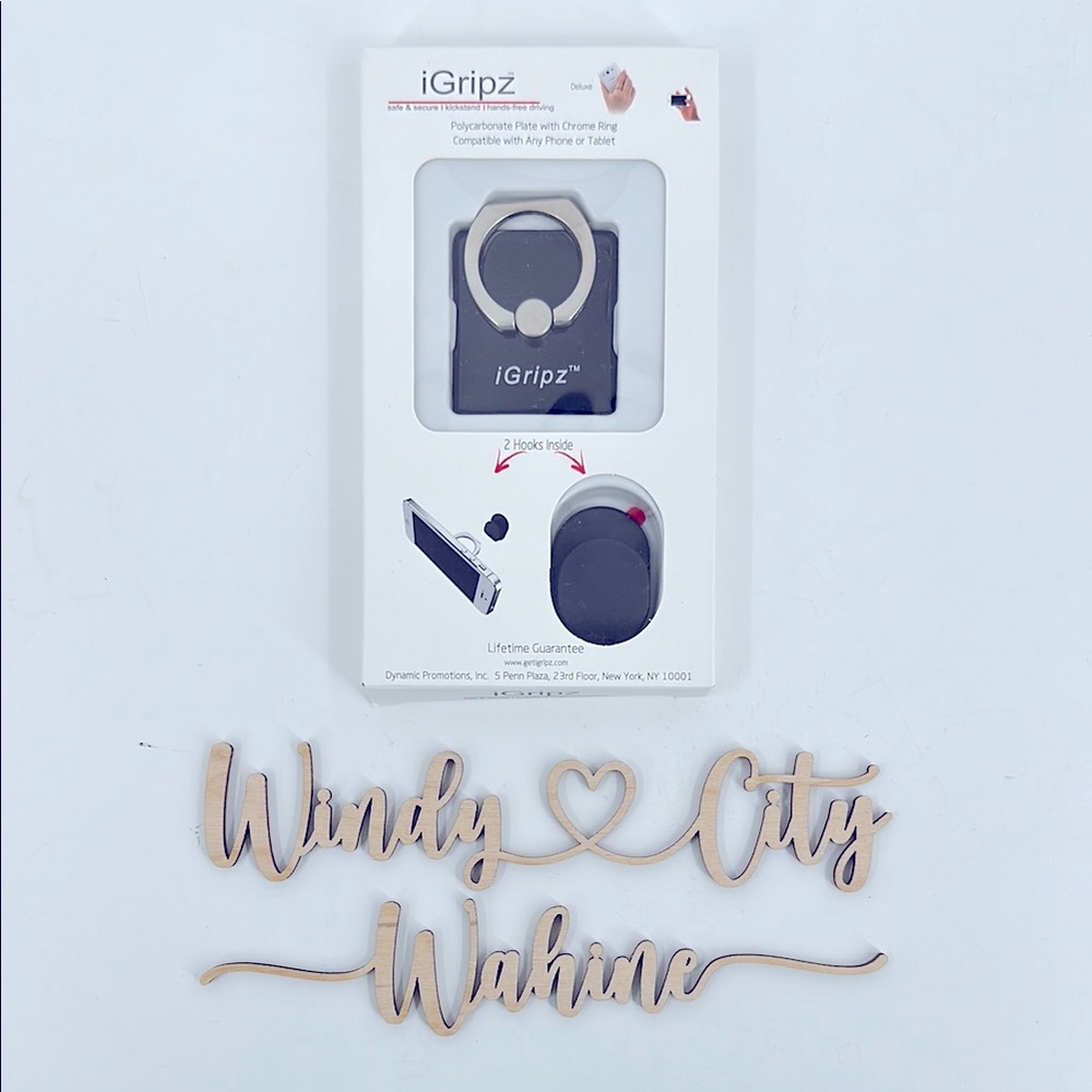 NWT igripz Cellphone Ring & Hook- Black